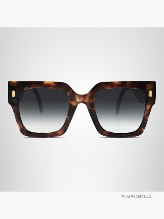 Accessories - Vintage Oversized Square Sunglasses UV400 Protection Retro Style